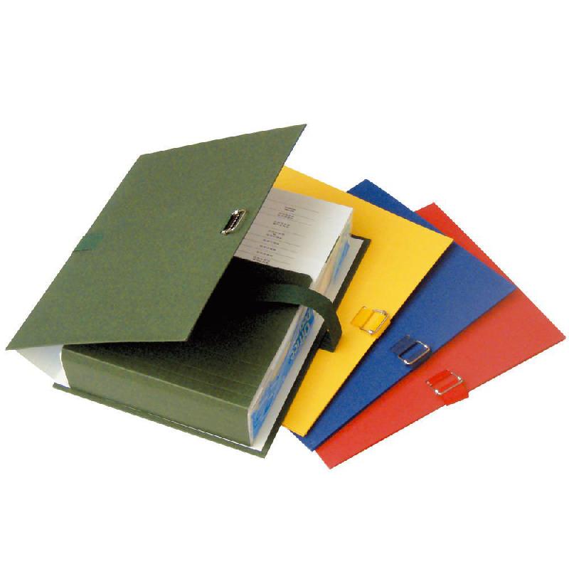 CHEMISE EXTENSIBLE A RABAT EXACOMPTA - COLORIS ASSORTIS  - LOT DE 10