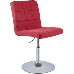 CLP Chaise de salle à manger Ricky en tissu Rouge - rouge textile 152603205_0