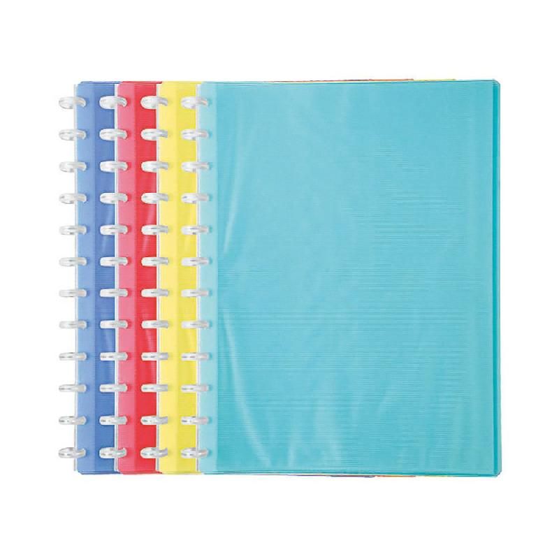 EXACOMPTA PROTÈGE-DOCUMENTS À ANNEAUX EXACOMPTA LINICOLOR - 20 POCHETTES - ASSORTIS (PRIX À L'UNITÉ)