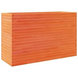 Helloshop26 - Jardinière bac lit surélevé plantes fleurs terrasse jardin cire 110 x 40 x 68,5 cm bois de pin massif marron 02_0038435 - 3000217670666_0