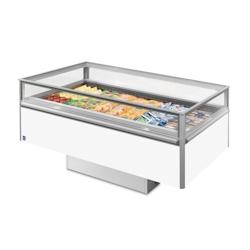 Iarp Bac libre service positif SVABA.3 150 P, 1500 x 1000 x 925 mm, ventilé, blanc, rideau de nuit - blanc I9K00107_0