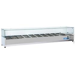 Saladette Réfrigérée 10X GN 1/3 H 150 mm, +2°/+8°C - Mastro - 0651637007292_0