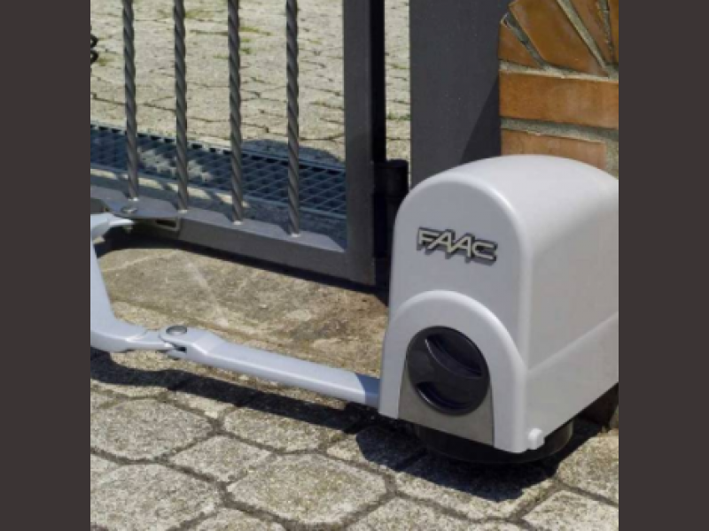 Motorisation de portail battant - FAAC - 185 x 260 x 310 mm - sécurité anti-vent et kit batterie en option_0