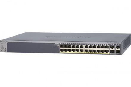 NETGEAR GS728TPP - Switch Niveau 2, 24 ports Gigabit PoE+ 483W, 4 SFP, bande passante 56Gbps_0