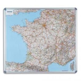 NOBO CARTE DE FRANCE ROUTIÈRE MAGNÉTIQUE ET ENCADRÉE