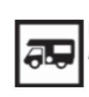 Panneau de signalisation touristique - idéogramme ID 30 pour auto-caravane_0