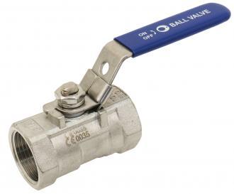 Vanne inox à passage réduit femelle - 20/27 - pour liquides compatibles - 300854_0