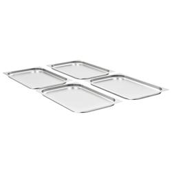 VidaXL Récipients Gastronorm 4 Pcs Gn 1 1 20 Mm Acier Inoxydable - argenté 50878_0
