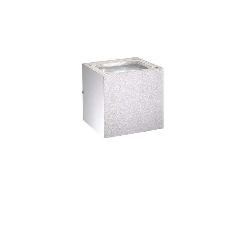 Zafferano Sole Applique Murale Pour Extérieur Et Intérieur En Aluminium Blanc Mat Led 20W 3000K Ip54, Design Moderne Et Minimaliste, 12X12X12 Cm Hau_0