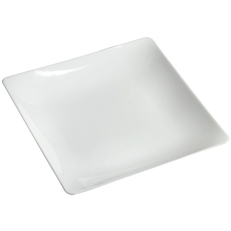 ASSIETTE JETABLE PLASTIQUE FLUID BLANC 11 X 11 CM (VENDU PAR 100)