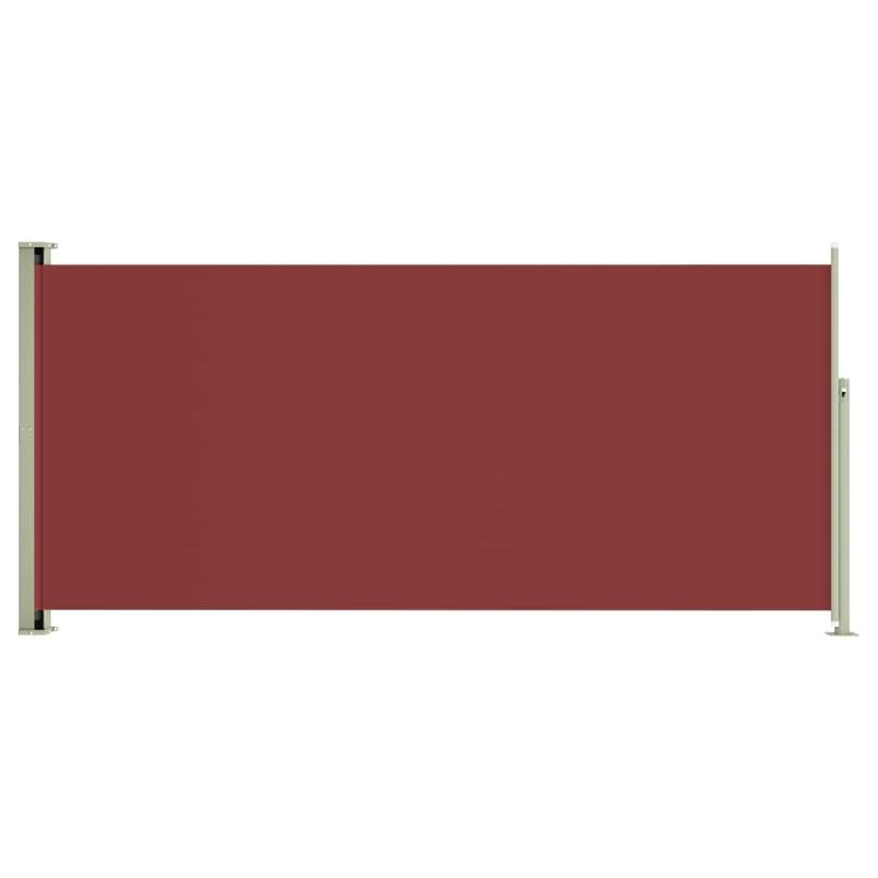 AUVENT PARAVENT STORE BRISE-VUE LATÉRAL RÉTRACTABLE DE PATIO JARDIN TERRASSE BALCON PROTECTION VISUELLE ÉCRAN 140 X 300 CM ROUGE 02_0007248_0