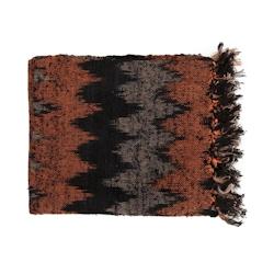 Bazar Bizar - s'il vous Plaid - Black Orange - textile INIE002BOr_0