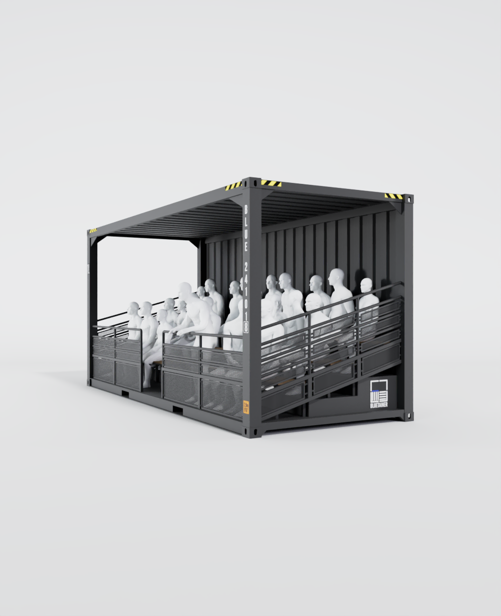 Cargo Tribune compact et modulaire pour l'accueil jusqu'à 25 personnes - 20HC_1