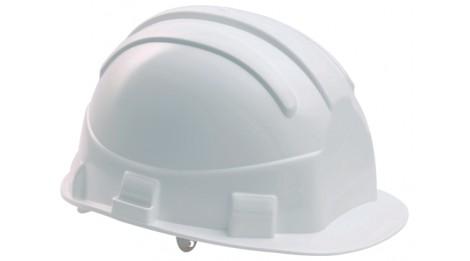 Casque de chantier standard EARLINE - blanc ou jaune - coiffe en polyéthylène et bande anti-transpiration_0