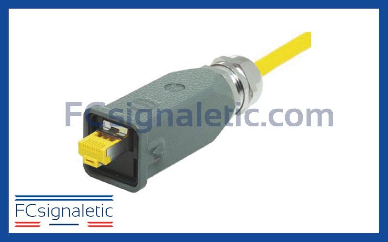 Connecteur RJ45 Fiche mâle CAT6 Droit HARTING 09451151560_0