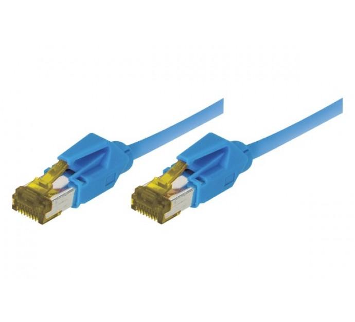 Cordon RJ45 Catégorie 7 S/FTP LS0H Snagless Bleu - 1 m - Débits jusqu'à 10 Gbps et blindage optimal_0