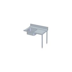 ERATOS Table De Prelavage Avec Bac 500X400X250 Aisi-304 18/10 - 1200X750X850 - Sans Etagere - Accroche A Droite MPS-120D - MPS-120D_0