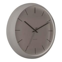Horloge ronde en métal Nirvana Globe 40 cm Karlsson - gris 8714302138201_0