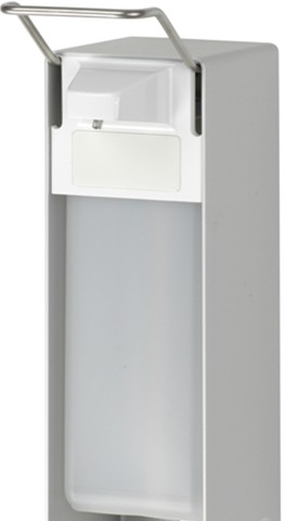 Distributeur de savon et désinfectant Ingo-man E 26 A/25 - 500 ml - aluminium anodisé - pompe inox avec ajustements de dosage_0