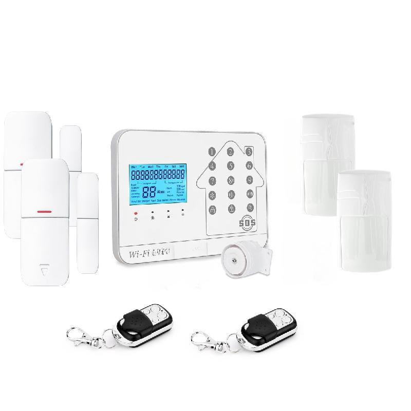 Kit Alarme maison connectée sans fil WIFI Box internet et GSM Futura blanche Smart Life- Lifebox - KIT animal 2_0
