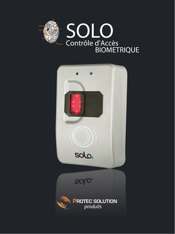 Lecteur biométrique SOLO - autonome, robuste, 10 000 utilisateurs - technologie Sagem Sécurité_0
