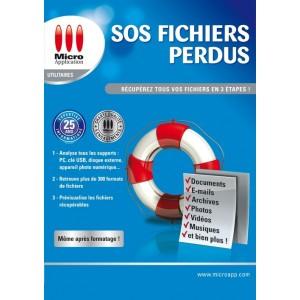 LOGICIEL UTILITAIRE DISQUE MICRO-APPLICATION SOS FICHIERS PERDUS