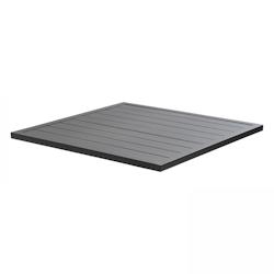 Oviala Business Plateau de table carré en aluminium gris 60x60cm Camden - Oviala - gris aluminium 104543_0
