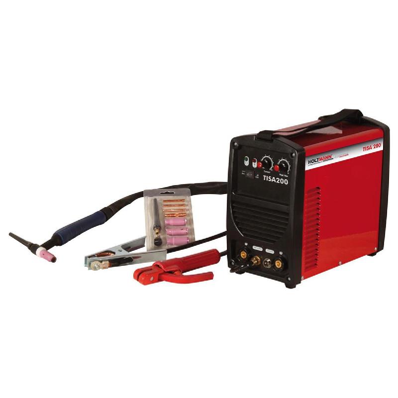 Poste à souder professionnel inverter Holzmann MMA/TIG 5 à 200A - TISA200 - compact et robuste_0