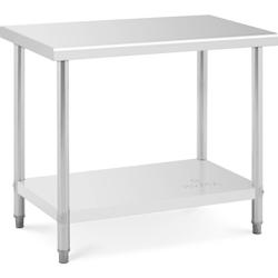 Royal Catering - Royal Catering RCAT-120/60-NW Table de Travail INOX (120 x 60 x 5 cm, Capacité de Charge 110kg, Pieds réglables) - 4250928691880_0