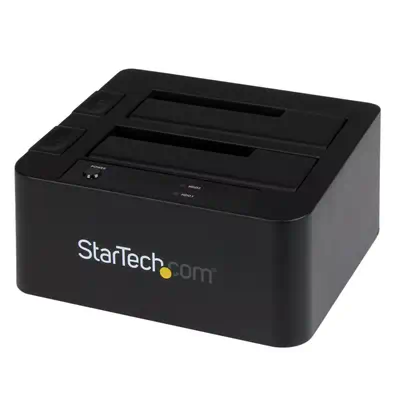 Station d'accueil USB 3.0 / eSATA pour 2 disques durs SATA III de 2,5 / 3,5 - Dock HDD / SSD avec UA_0