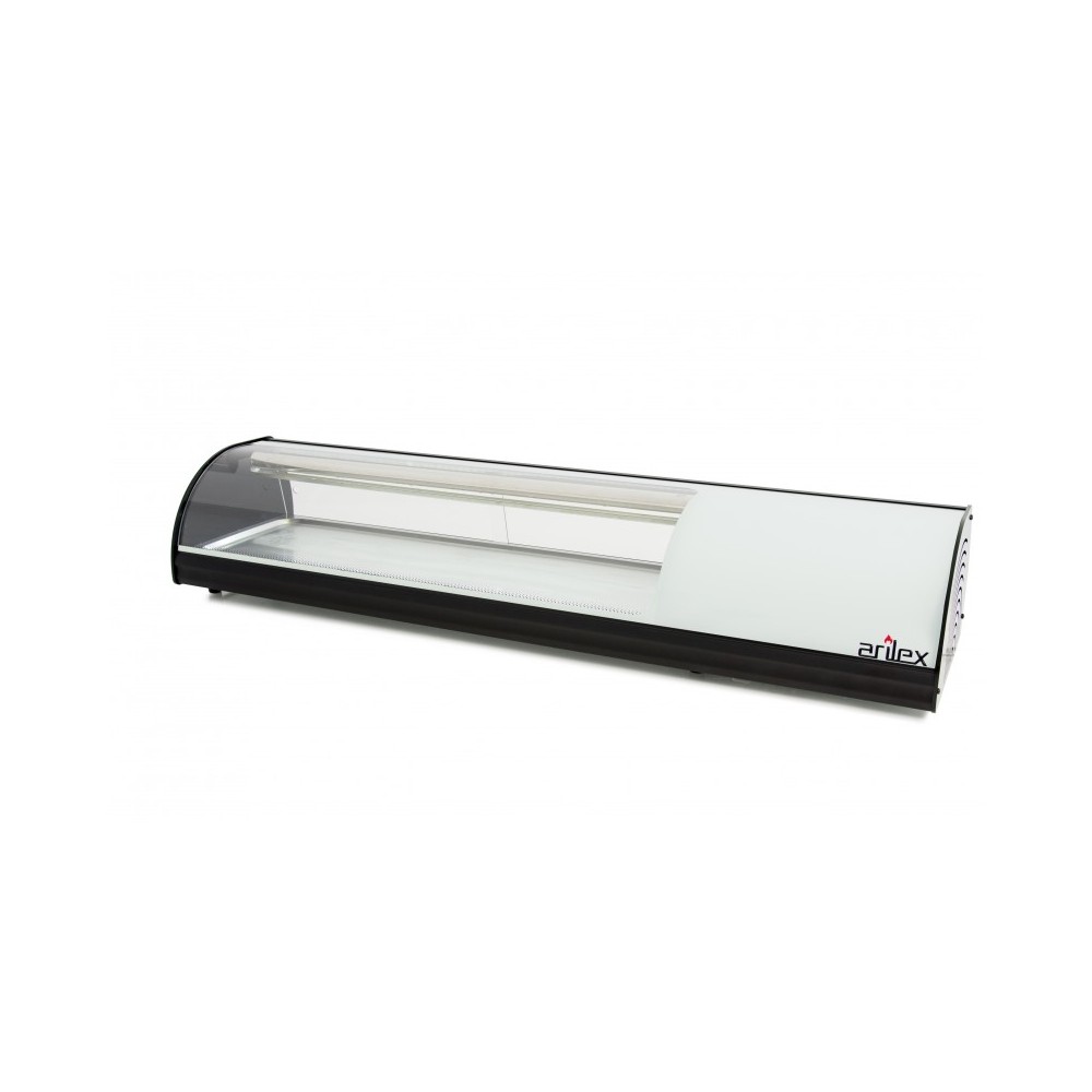 Sus1 - vitrine à sushi tropicalisée à double réfrigération - arilex - l1456xl390xh287 mm_0