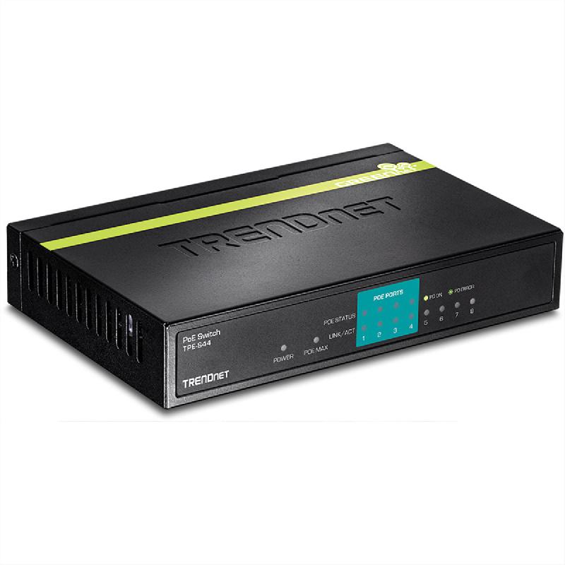TRENDnet TPE-S44 Switch PoE 10/100 Mb/s à 8 ports , 4 ports PoE 10/100 Mb/s, 4 ports 10/100 Mb/s_0