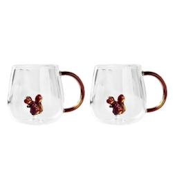 Aulica Tasses à thé écureuil - lot de 2 - transparent 179801_0