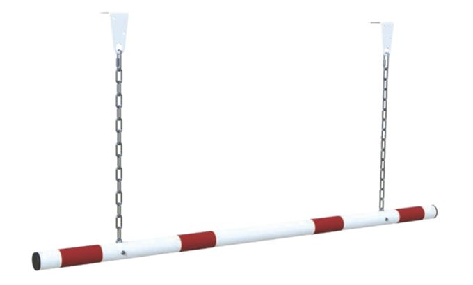 Bavette limiteur de hauteur - compatible portique - fixation par chaîne 500 mm et anneaux - longueur 1500 mm_0