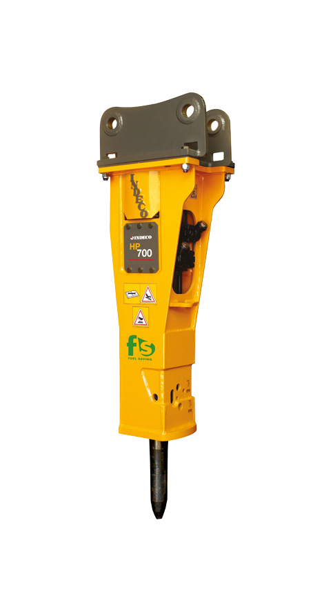 Brise-roches hydrauliques HP 700 FS - Indeco - pour excavatrices de 4 à 12 tonnes - 950 joules d'énergie de frappe_0
