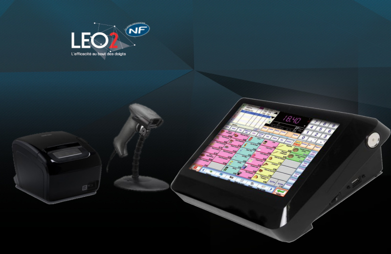 Caisse enregistreuse tactile - Pack solution Basic LEO2 Base + La SMART - Écran 10.1