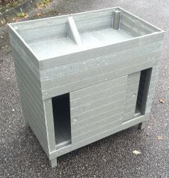 Carré potager sur pied avec rangement 80cm 100% RECYCLE - CPR80_1