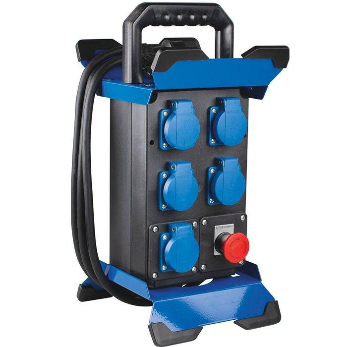 Coffret de chantier mobile 5 prises - 230V/3600W - AS Schwabe - robuste et incassable_0