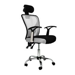 Furniture Style Chaises de bureau avec assise en tissu gris. Modèle Carla - gris Tissu FS1159GR_0