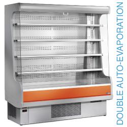 Vitrine réfrigérée murale ventilée avec groupe - EM20-G/C1 - Éclairage supérieur et 4 tablettes inox_0