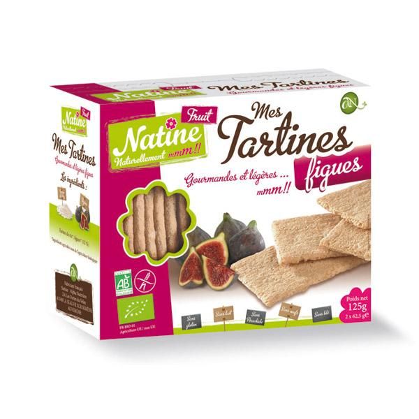 NATINE MES TARTINES FIGUES BIO 150G TARTINES CRAQUANTES, BISCOTTES