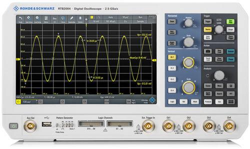 Oscilloscope 4 voies 10-en-1, 10bits, 10mpts, 10.1