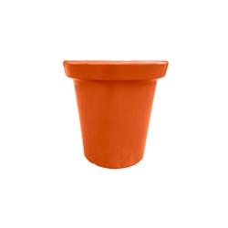 PLAST'UP ROTOMOULAGE Pot de fleurs rond xxl delight 200l - ORANGE - orange 0669014882127_0