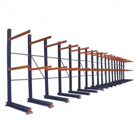 Rayonnage cantilever - capacité 350 kg par niveau - modulable et robuste en acier peint Epoxy_0