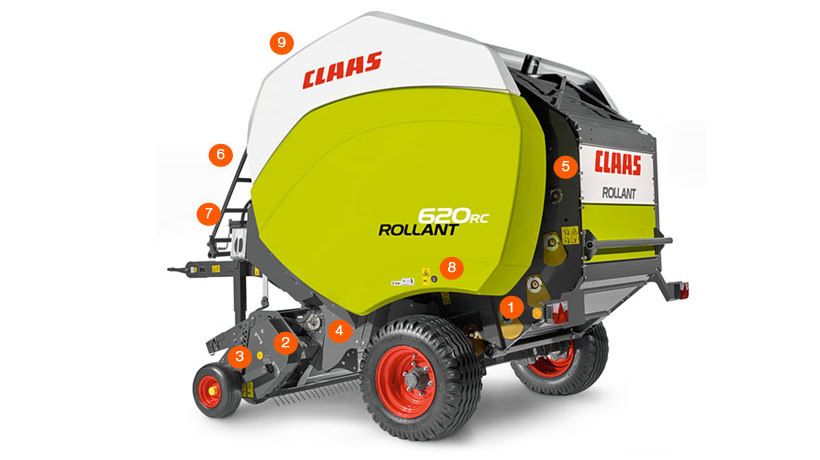 Rollant 620 - presse à balle ronde - claas - balles de 1,22 × 1,50 m_0