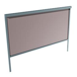 Store screen Cayo 5,00x2,50 M Motorisé Télécommande Intersun, Armature Gris Anthracite, Toile Taupe - aluminium CAYO-5025-7016-MOTL-071M-ACR_0