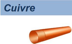 Tuyau cylindrique agrafé en cuivre - Réf 01tuyagcui006 - diamètre 150mm, épaisseur 0,60mm, longueur 2000mm_0