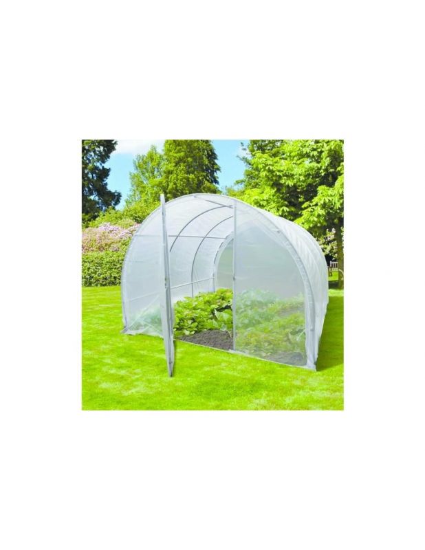 Bâche de remplacement pour serre Cerea 9 m² - Nortene - PVC transparent 120 microns - traité anti-UV_0