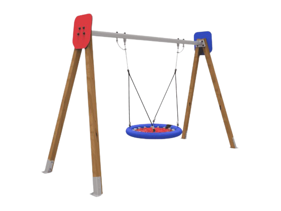 portique balançoire en bois