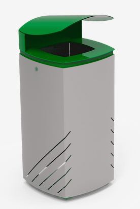 Poubelle tri sélectif Mielek T Selectif PA691SV - Acier traité anticorrosion avec seau intérieur galvanisé_0